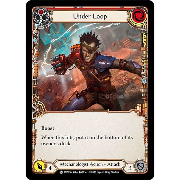 Flesh and Blood Bright Lights Common Under Loop EVO216 (Red)
