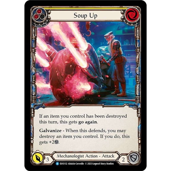Flesh and Blood Bright Lights Rare Soup Up EVO112 (Yellow)