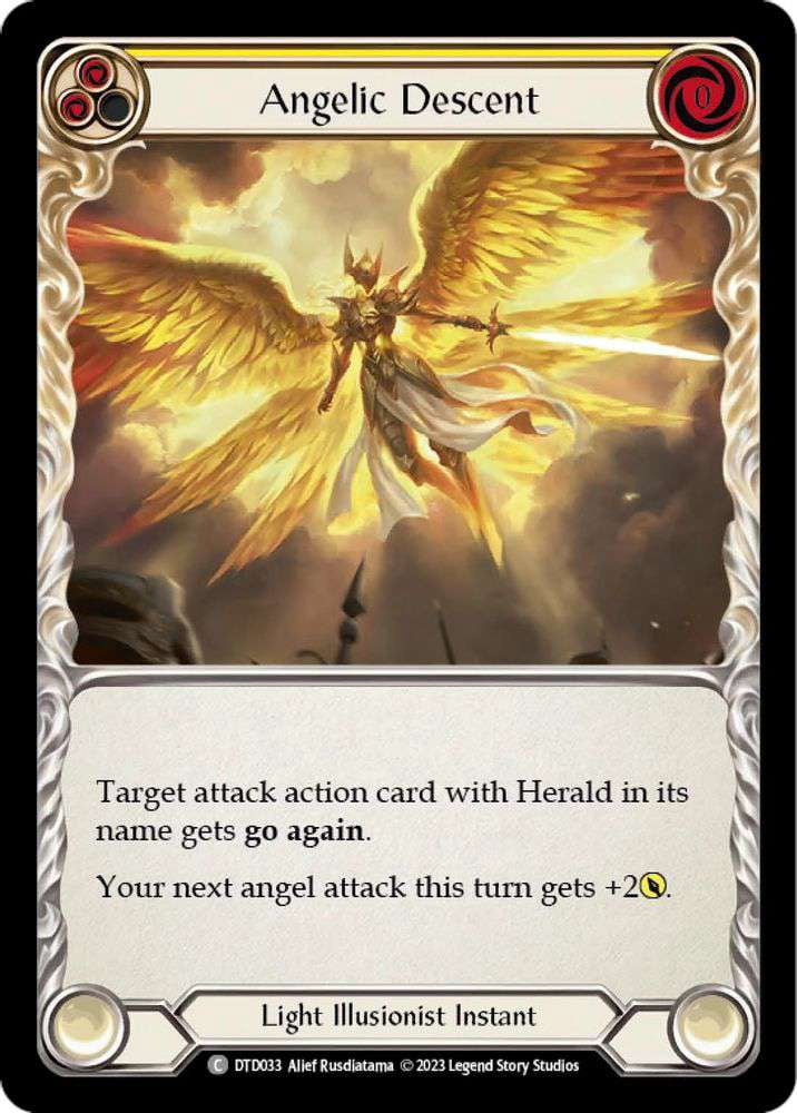 Flesh and Blood Dusk Till Dawn Common Angelic Descent DTD033 (Yellow) -  Walmart.com