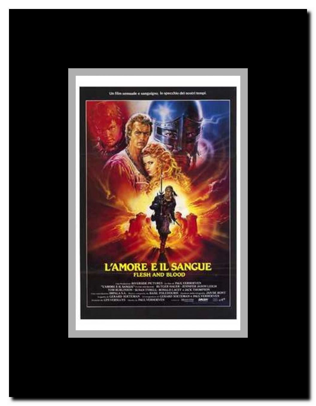 Flesh and Blood Framed Movie Poster