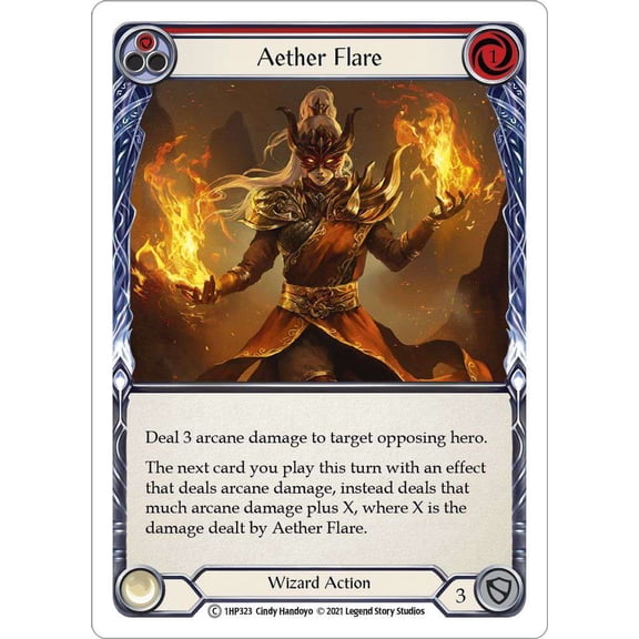 Flesh and Blood History Pack 1 Common Aether Flare #1HP323 [Red]