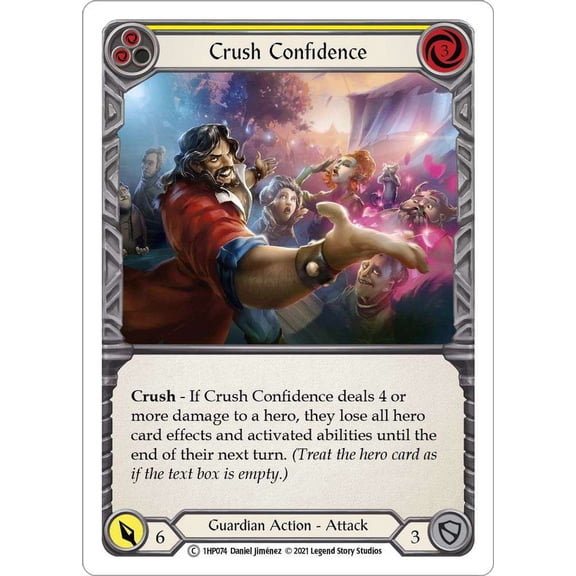 Flesh and Blood History Pack 1 Common Crush Confidence #1HP074 [Yellow]