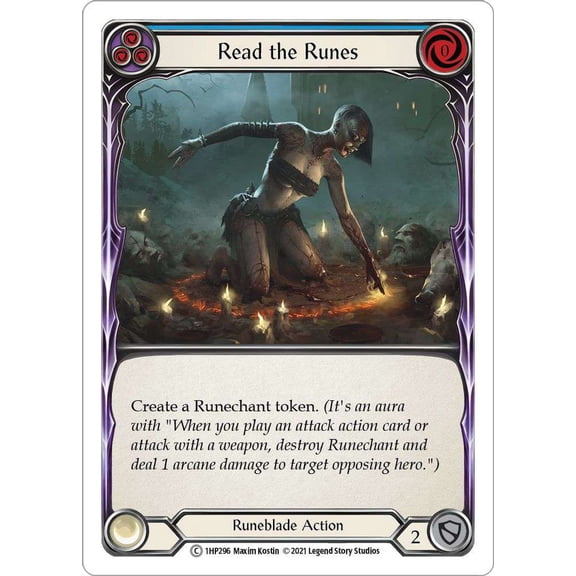 Flesh and Blood History Pack 1 Common Read the Runes #1HP296 [Blue]