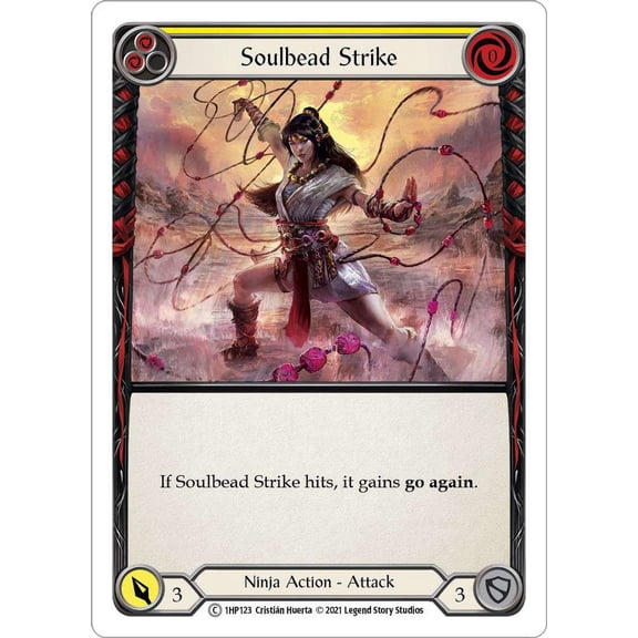Flesh and Blood History Pack 1 Common Soulbead Strike #1HP123 [Yellow]