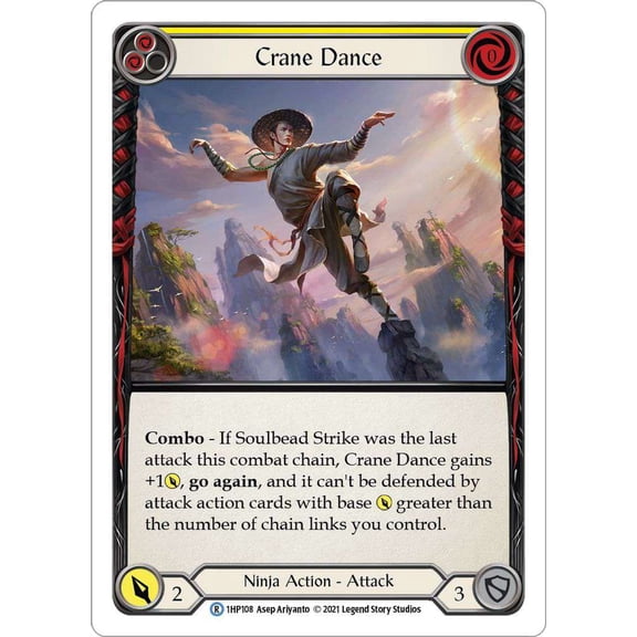 Flesh and Blood History Pack 1 Rare Crane Dance #1HP108 [Yellow]