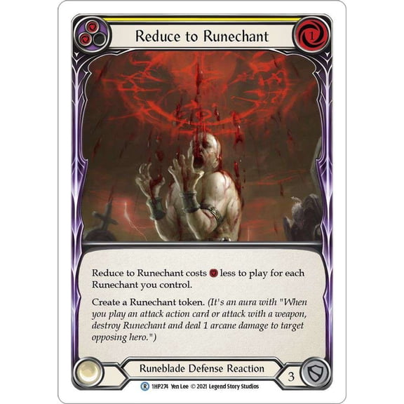 Flesh and Blood History Pack 1 Rare Reduce to Runechant #1HP274 [Yellow]