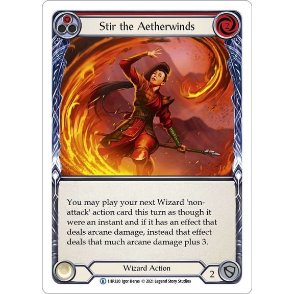 Flesh and Blood History Pack 1 Rare Stir the Aetherwinds #1HP320 [Red]