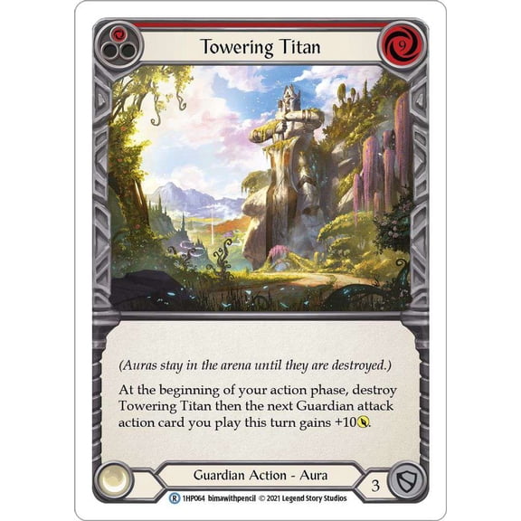 Flesh and Blood History Pack 1 Rare Towering Titan #1HP064 [Red]