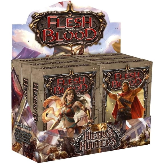 Legendary Story Studios Flesh and Blood CCG: Heavy Hitters Blitz Deck Display (All 6 Decks)