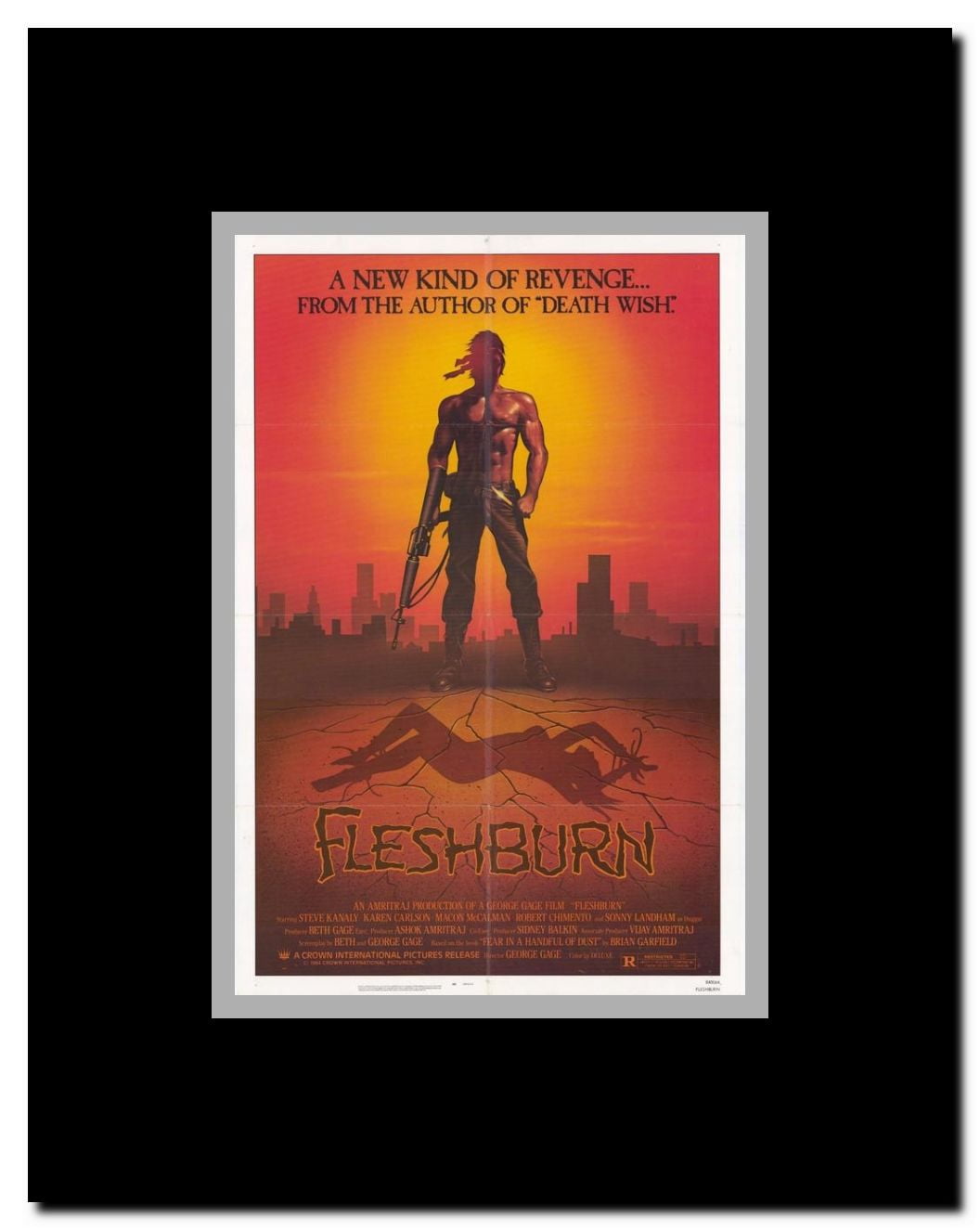 Fleshburn Framed Movie Poster