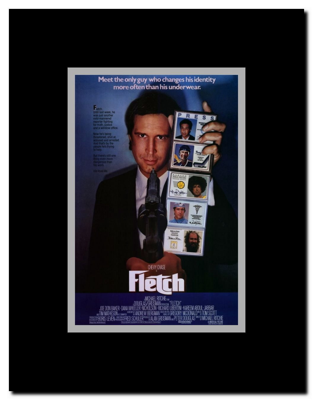 Fletch Framed Movie Poster