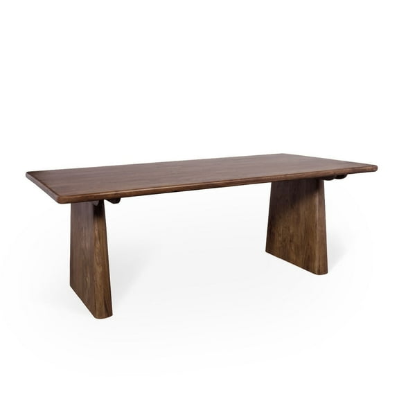 Fletcher 80" Solid Wood Dining Table, Dark Walnut