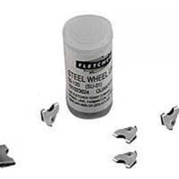 Fletcher Glass Cutting Wheel Metal Tube - General Purpose Glass Cutter - 10 Wheels