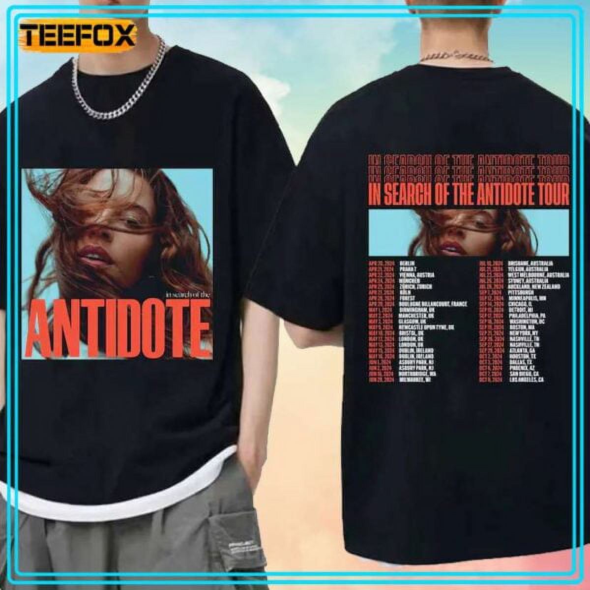 Fletcher In Search of the Antidote Tour 2024 Concert TShirt