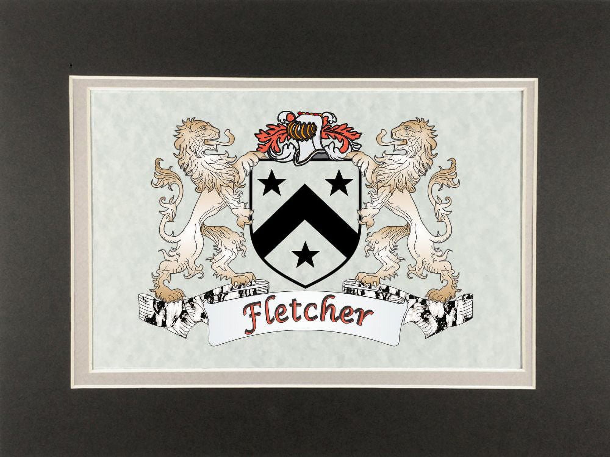 Fletcher Irish Coat of Arms Print Frameable 9" x 12"