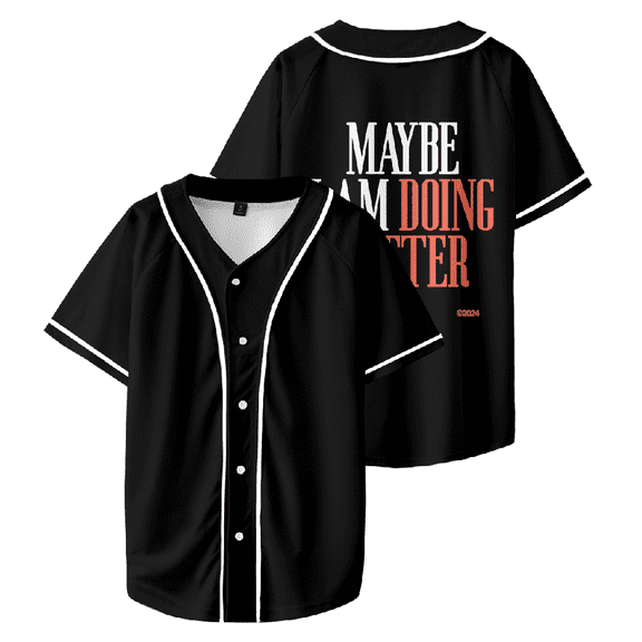 Fletcher Maybe I Am Doing Better Baseball Jersey Men Women V-Neck Short Sleeve Shirt