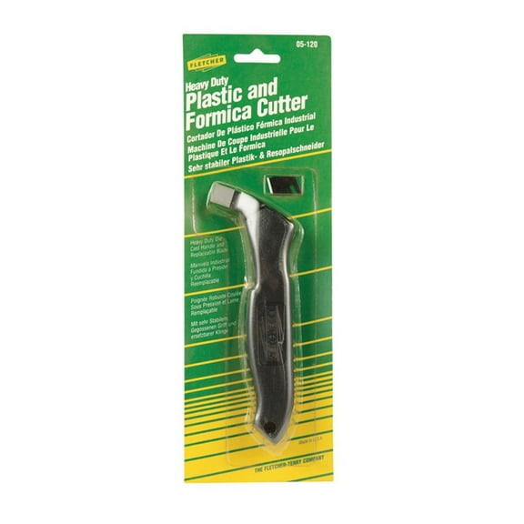 Fletcher Plastic and Formica 4 in. Fixed Blade Cutter Black