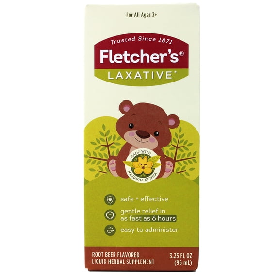 Fletcher's Laxative, Root Beer, 3.25 oz, Natural Senna laxative ...