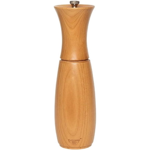 Fletchers' Mill Border Grill Pepper Mill, Cherry - 8 Inch, Adjustable Coarseness Fine to Coarse, MADE IN U.S.A.