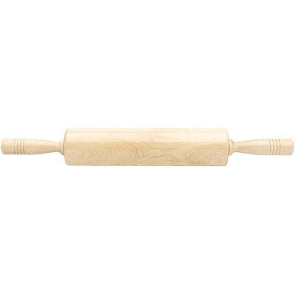 Fletchers' Mill Rolling Pin, Maple - 12 inch, Dough Roller, Perfect for Skilled Bakers, Home Chef's, Great for Bread, Pasta, Cookie Dough, Fondant, Pastry, Cookies, Pie, Pizza, MADE IN U.S.A.