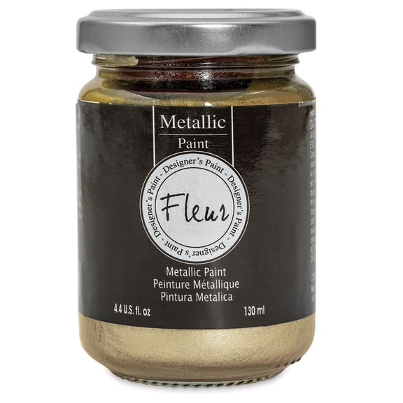 Fleur Chalky Look Paint - Champagne, 4.4 oz jar