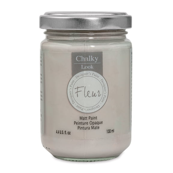 Fleur Chalky Look Paint - Dove Grey, 4.4 oz jar
