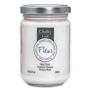 Fleur Chalky Look Paint - Titanium White, 4.4 oz jar