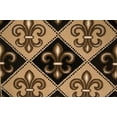 thumbnail image 1 of Fleur DE LIS New Orleans Design Modern Area Rug (5 FEET X 7 FEET), 1 of 5