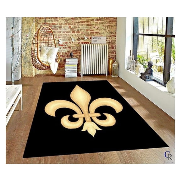 Fleur DE LIS New Orleans Novelty Area Rug Carpet (5 3 X 7 5)