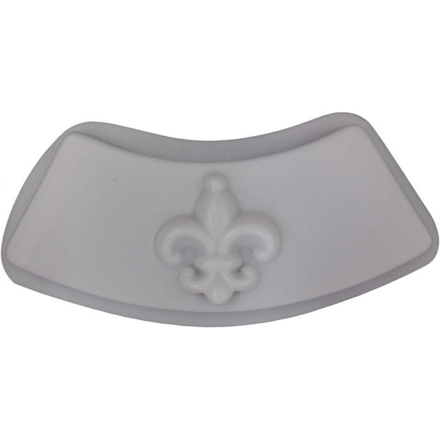 Fleur De Lis Curved Border Edging Plastic Craft Mold use with Concrete
