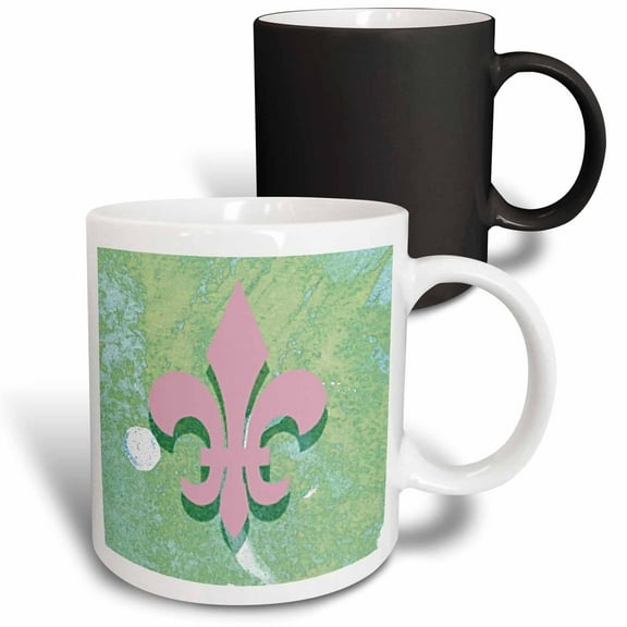 3drose, Fleur De Lis Digital Art, 11oz Magic Transforming Mug