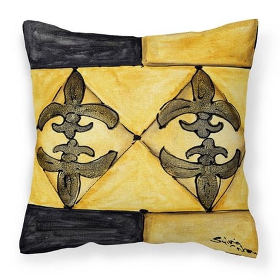 Fleur De Lis Fabric Decorative Pillow