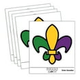 thumbnail image 1 of Fleur De Lis French Mardi Gras Elegant Car Window Bumper Water Bottle Phone Tablet Laptop Waterproof Vinyl Decal Sticker Set 5-Pack - Gloss Finish - 5.0", 1 of 7