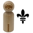thumbnail image 1 of Fleur De Lis French Mardi Gras Elegant Rubber Stamp for Scrapbooking Crafting Stamping - Small 3/4 Inch, 1 of 7