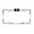 thumbnail image 1 of Fleur De Lis License Plate Frame, Chrome, 1 of 1