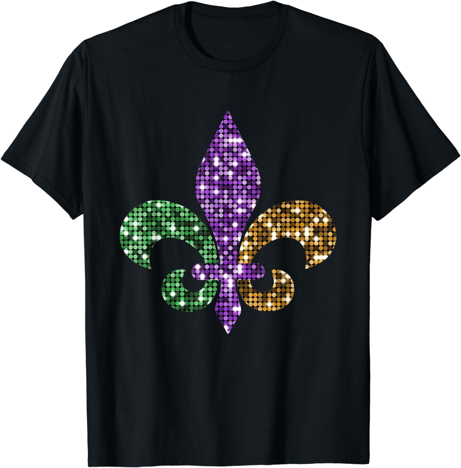 Fleur De Lis Mardi Gras Symbol Louisiana Carnival New Orlean T-Shirt ...