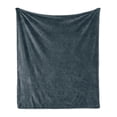 thumbnail image 1 of Fleur De Lis Soft Flannel Fleece Throw Blanket, Floral Medieval Monochrome French Coats of Arms in Baroque Rococo Art, Cozy Plush for Indoor and Outdoor Use, 50" x 60", Dark Petrol Blue, by Ambesonne, 1 of 5