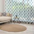 thumbnail image 1 of Fleur De Lis Tulle Curtains with Rod Pocket, Checkered Dotted Pattern with Monochrome Abstract Lily Flower Revival, Sheer Drape for Wedding Party 2 Panels, 7 Sizes, Black White, by Ambesonne, 1 of 3