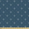 thumbnail image 1 of Fleur De Lis Upholstery Fabric by the Yard, Middle Ages Abstract Floral Arrangement Pattern with Baroque Elements, Decorative Fabric for DIY and Home Accents, 5 Yards, Blue Grey by Ambesonne, 1 of 4