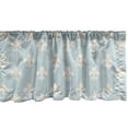 thumbnail image 1 of Ambesonne Fleur De Lis Valance Pack of 2, Vintage Grungy Pattern, 54"X12", Pale Blue and Cream, 1 of 3
