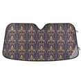 thumbnail image 1 of Fleur De Lis and Beads Car Windshield Sun Shade Foldable Car Front Window Visor Heat and UV Protection 53x23.5, 1 of 8