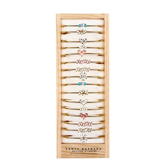 Fleur Jewelry R7262 Filled Display - Wedding Crystal Bangles