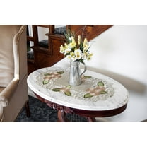 Fleur Latte Gold Daisy on Sage Green Table Runner (12.5" x 26" | 15" x 34" | 16" x 45" | 16" x 70")