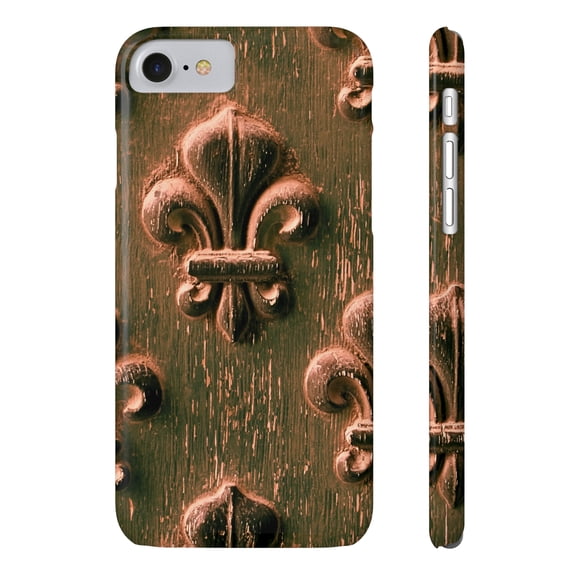 Fleur de Lis Apple Iphone 7 8 11 12 13 14 X Model Slim SmartPhone Cases