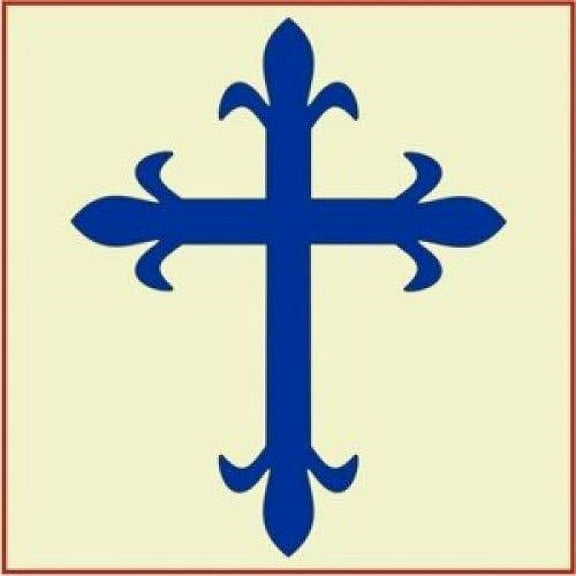 Fleur de Lis Cross Stencil - French France Country Celtic Stencils Deco Art Painting DIY Craft Plastic Wall Stencil Home Decoration French words reusable Mylar template - The Artful Stencil