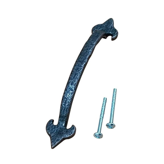 Fleur de Lis Drawer Pull Cabinet Pull - Pewter Finish (Set of 6)