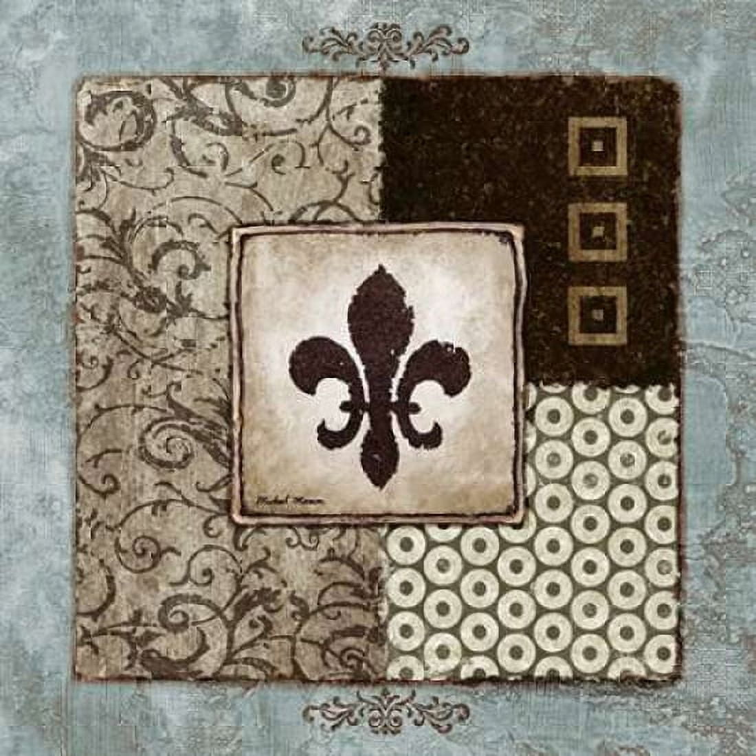 Fleur de Lis I Canvas Art - Michael Marcon (24 x 24)