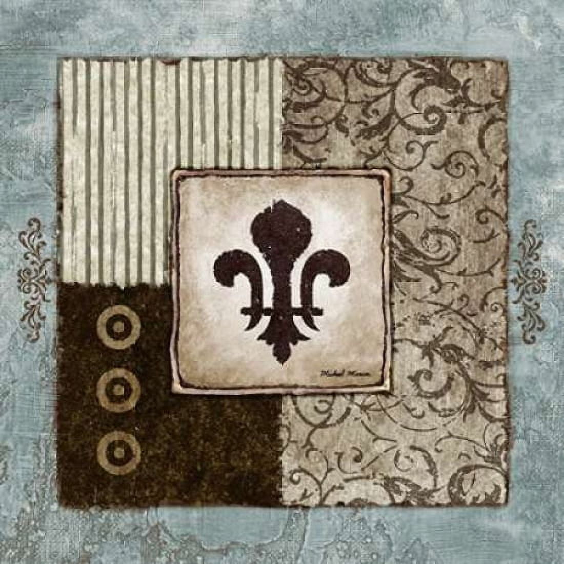 Fleur de Lis II Canvas Art - Michael Marcon (24 x 24)