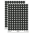 thumbnail image 1 of Fleur de Lis Outline Round Sticker Set - Black - Matte Finish - 0.50" Size, 1 of 3