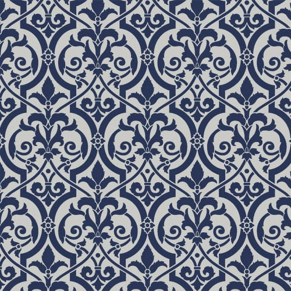 Fleur de Lis Scroll Wall Stencil SKU #3609 by Designer Stencils